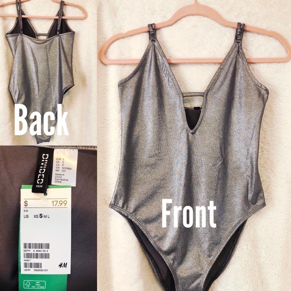 Silver bodysuit